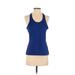 Adidas Active Tank Top: Blue Activewear - Women's Size Small