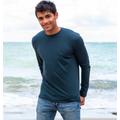 Rapanui Men's Long Sleeve T-shirt Size: M Athletic Grey Certified Organic Cotton Long Sleeve T Shirt