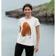 Women's WWF Orangutan T-shirt Size: 16 Mustard Certified Organic Cotton Printed T-shirt