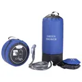 Sac à eau de douche extérieur léger portable sac de douche à pression en PVC avec pompe à pied