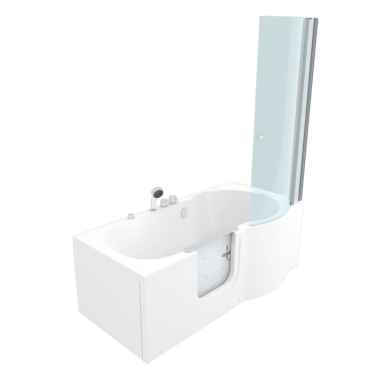 AcquaVapore Seniorendusche und Wanne mit Whirlpool S12D-EH-AIR-L Dusche 170x85cm Image