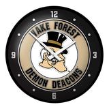 Gold Wake Forest Demon Deacons Mascot Modern Disc Wall Clock
