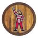 Brown Ohio State Buckeyes Mascot Faux Barrel Top Sign