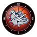 Orange Gonzaga Bulldogs Basketball Modern Disc Wall Clock