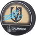 Adin Hill Vegas Golden Knights Autographed 2023 Stanley Cup Champions Hockey Puck