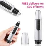 Nose Hair Trimmer for Men and Women MICPANG Ear and Nose Hair Clipper Professional Painless Eyebrow and Facial Hair Trimmer Battery-Operated with Washable Head