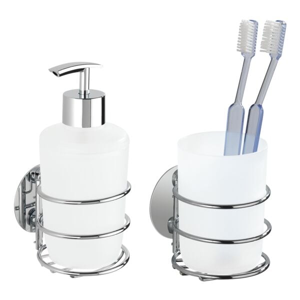 Wenko Bad-Accessoire Set, 7.5x16.5x9 cm Image