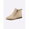 Stiefelette ANDREA CONTI, Damen, Gr. 39, beige (ecru), Leder, Glattleder, Rindsleder, sportlich, Schuhe