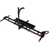 500 lb, Motorcycle Scooter Carrier Anti Tilt Hitch Mounted Dirt Bike Rack with Loading Ramp - Length: 77.2" x Width: 6.7"