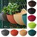 Wall Hanging Planters Railing Hanging Planters Plastic Flower Plant Pot Basket Indoor Outdoor Fence Flower Pots Plants Container for Balcony Fence Garden