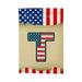 Patriotic Decorative Flag 26 Letters Garden Flags Double Sided American Independence Day Flag Welcome Burlap Garden Flags For House Yard Patio Outdoor Decor