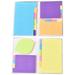 Index Note Pad 2Pcs Paper Combination Note Pad Memo Pad Index Tabs Flags Notebook For Students