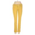 Pilcro Jeans - Low Rise Skinny Leg Denim: Yellow Bottoms - Women's Size 25 - Colored Wash