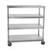 N204848-4-CHL2 Mobile 4 Tier Queen Mary Shelving Units 54 x 20 x 48 in.