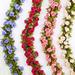 Xyer Artificial Flower Hanging Wall Art Decor Plastic Wedding Party Flower Ivy Vine for Home Rose Pink One Size
