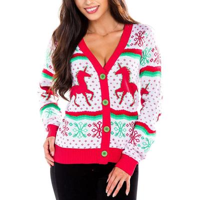 Women's Christmicorn Cardigan Sweater