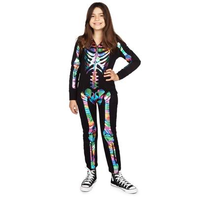 Boy's Iridescent Skeleton Costume