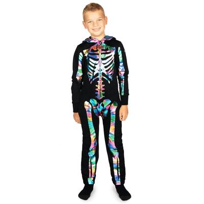 Boy's Iridescent Skeleton Costume