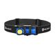 OLIGHT Perun 2 Mini Head Torch 1100 Lumens Rechargeable, Multi-use Right Angle Pocket Light Bright Waterproof Flashlight with Headband, Perfect for Night Camping, Running, Hiking Blue(Neutral White)