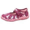 Hausschuh SUPERFIT "BONNY WMS: Mittel", Kinder, Gr. 29, rot (bordeaux einhorn), Baumwolle, Glitzer, klassisch, Schuhe, Kindergartenschuh mit Einhorn-Motiv, Größenschablone zum Download