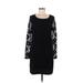 BCBGeneration Casual Dress - Sweater Dress: Black Dresses - Women's Size Medium