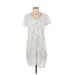 Cloth & Stone Casual Dress - Shift: White Dresses - Women's Size X-Small