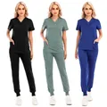 Uniforme de travail infirmier 6 couleurs ensemble de poche uniforme médical uniforme d'infirmière