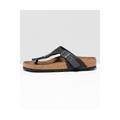 Birkenstock Gizeh Nubuck Oiled Leather Womens Sandals - Black Leather (archived) - Size UK 5.5