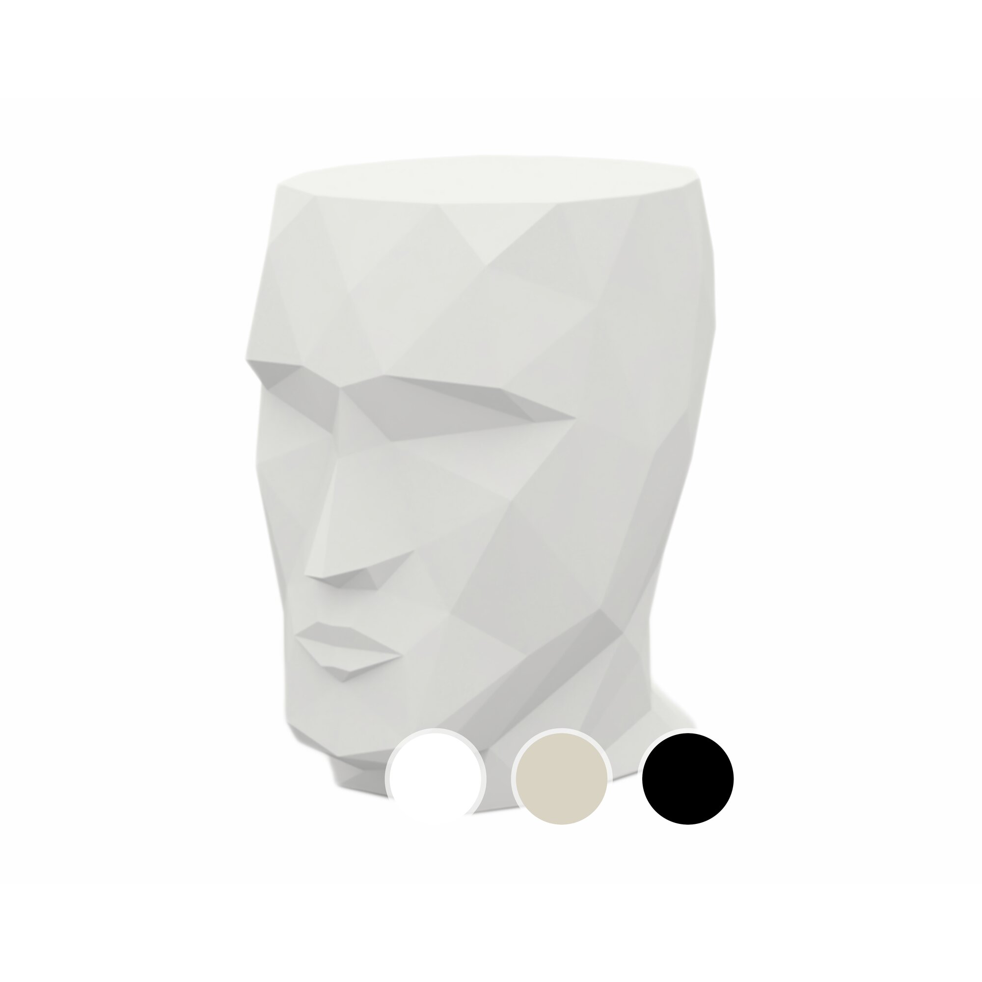 Vondom »ADAN« Outdoor Hocker Basic Matt / White