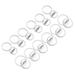 Uxcell 0.98inch 2.28inch Acrylic Button Pin Badge 24 Set Round Pin Blank Buttons Badges Kit Clear