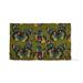 1'6"x2'6" Butterfly Large Print Rectangle Indoor and Outdoor Coir Door Welcome Mat Green