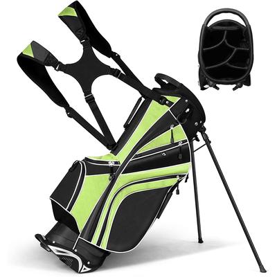Costway Golf Stand Cart Bag Club w/6 Way Divider Carry Organizer - See Details