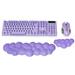 Keyboard Wrist Rest Pad Ergonomic Cloud Wrist Rest for Keyboard and Mouse Memory Foam Palm Rest Mouse Wrist Rest - Ideal for Computers/Gaming/Office (Purple)