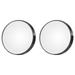 Hemoton 2PCS 8.8CM 10X Magnifying Glass Mirror Wall Small Round Compact Makeup Mirror Pocket Cosmetic Mirror Magnification Bathroom Makeup Tool with 2 Suction Cups