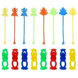 HOMEMAXS 40PCS Stretchy Sticky Toys Novelty Frog-shaped Finger Toys Anxiety Relief Toy