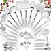 Fish hunter 28 -Piece Stainless Steel Assorted Kitchen Utensil Set in Gray | Wayfair ZCJB089W51DL1