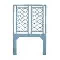 David Francis Furniture Infinity Wicker/Rattan Open-Frame Headboard Wicker/Rattan in Blue | Extra-Long Twin | Wayfair B5080-T-S167