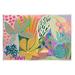 Stupell Industries Modern Plants Abstract Shapes Wall Plaque Art By Suzanne Allard-au-790 in Blue/Green/Pink | 13 H x 19 W x 0.5 D in | Wayfair