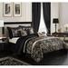 Astoria Grand Fennville/Gold/Beige Microfiber 7 Piece Comforter Set Polyester/Polyfill/Microfiber in Black | Wayfair NAAM1065 28958582