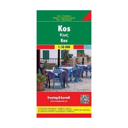Kos, Autokarte 1:50.000. Cos. Coo