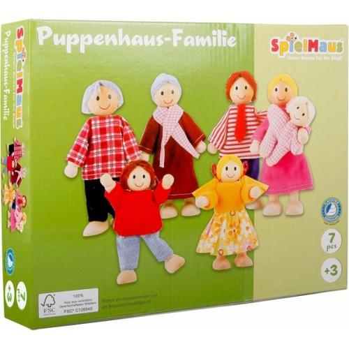 SpielMaus Holz Puppenhaus Familie - VEDES Großhandel GmbH - Ware