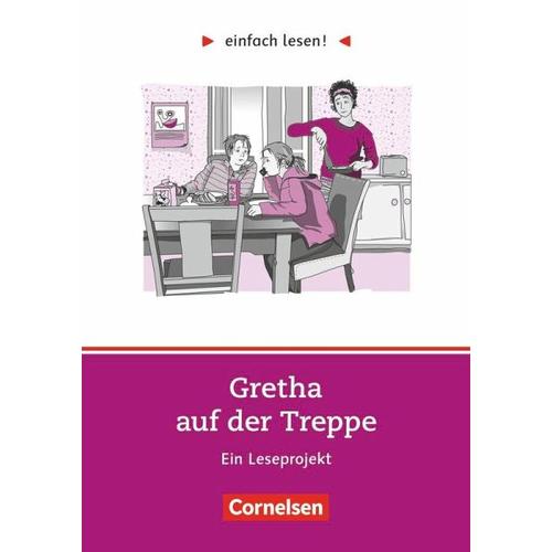 Gretha auf der Treppe