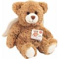 Teddy Hermann 91399 - Schutzengel-Teddy, 20 cm, Teddybär 'Ich pass auf dich auf!', braun, Plüschtier - Teddy Hermann