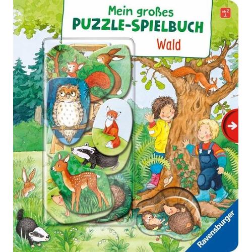 Mein großes Puzzle-Spielbuch: Wald - Mila Rulff