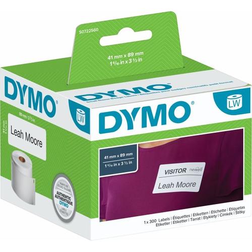Dymo Namensschilder 41 x 89 mm weiß 300 St. 11356