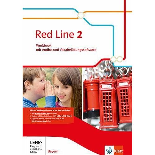 Red Line 2. Workbook mit Audios und Vokabelübungssoftware Klasse 6. Ausgabe Bayern