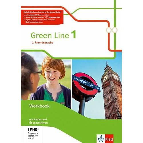 Green Line 1. 2. Fremdsprache. Workbook mit Audios und Übungssoftware Klasse 6