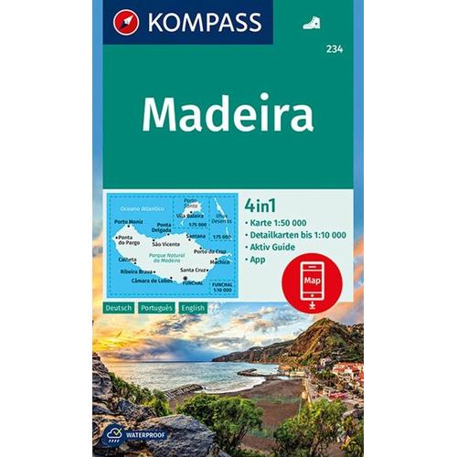 KOMPASS Wanderkarte 234 Madeira 1:50.000
