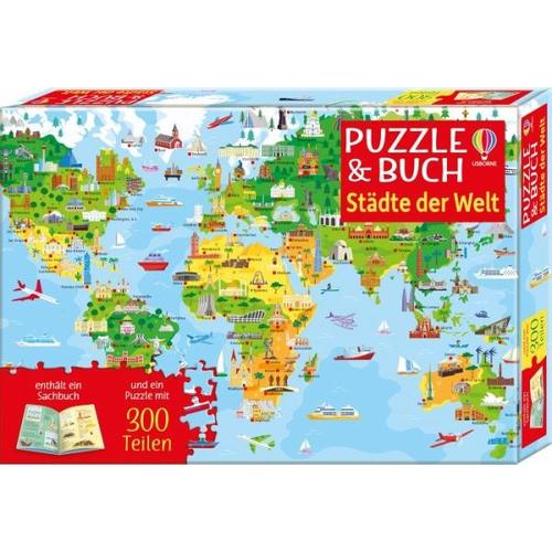 Puzzle & Buch: Städte der Welt - Usborne Verlag