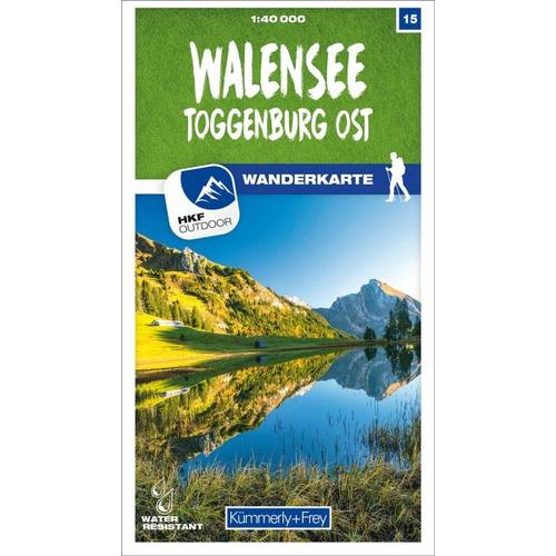 Kümmerly+Frey Karte Walensee – Toggenburg Ost